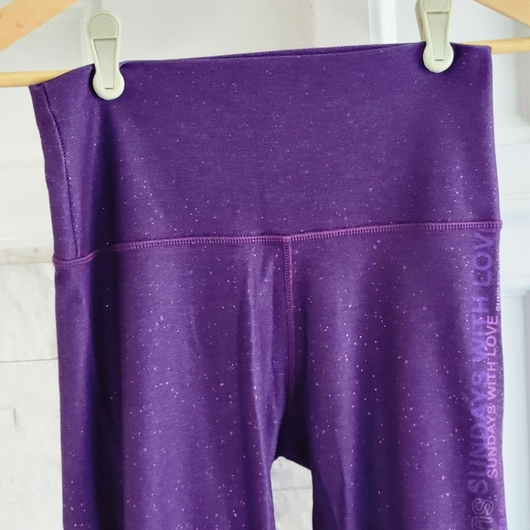 WITH x Peloton Sundays With Love High Waist Leggings Yoga Pants Purple Small - Picture 8 of 14
